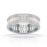2.54 CT Baguette Cut Lab Diamond Classic Ring